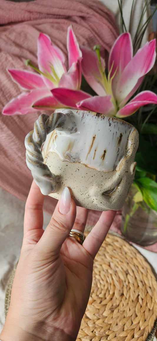 Kraftvolle Meditionstasse in Creme weiß🧘♀️✨️