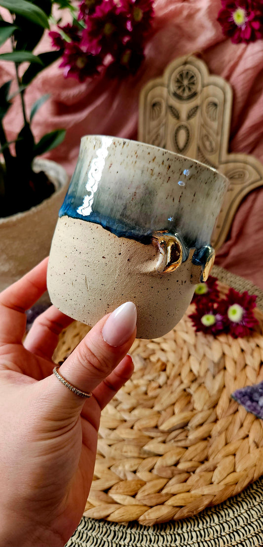 Traumhaft schöner Mondphasen Becher mit Gold🧘♀️✨️🫶