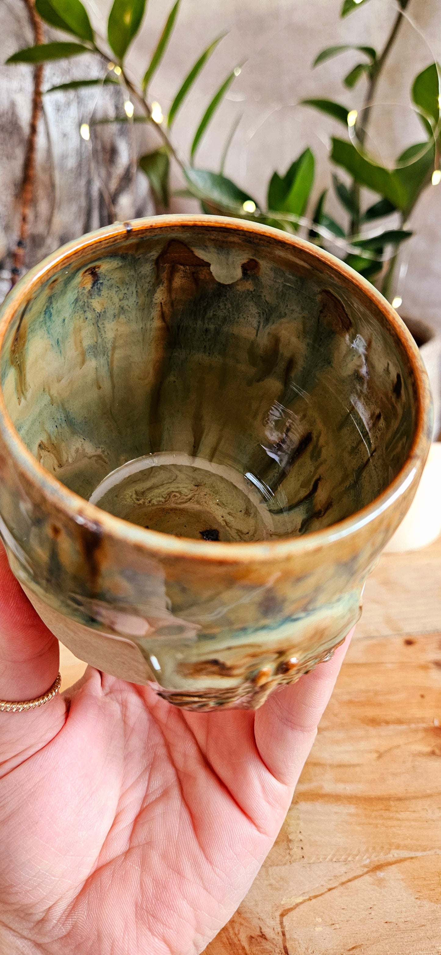 Traumhaft schöner ,,Libellen" Becher in Grün🫶🌷