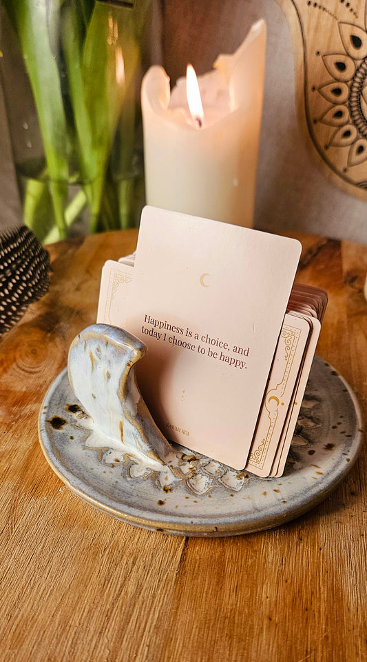 Zauberhafter Kartenhalter in Creme weiß🤍🫶🧘♀️