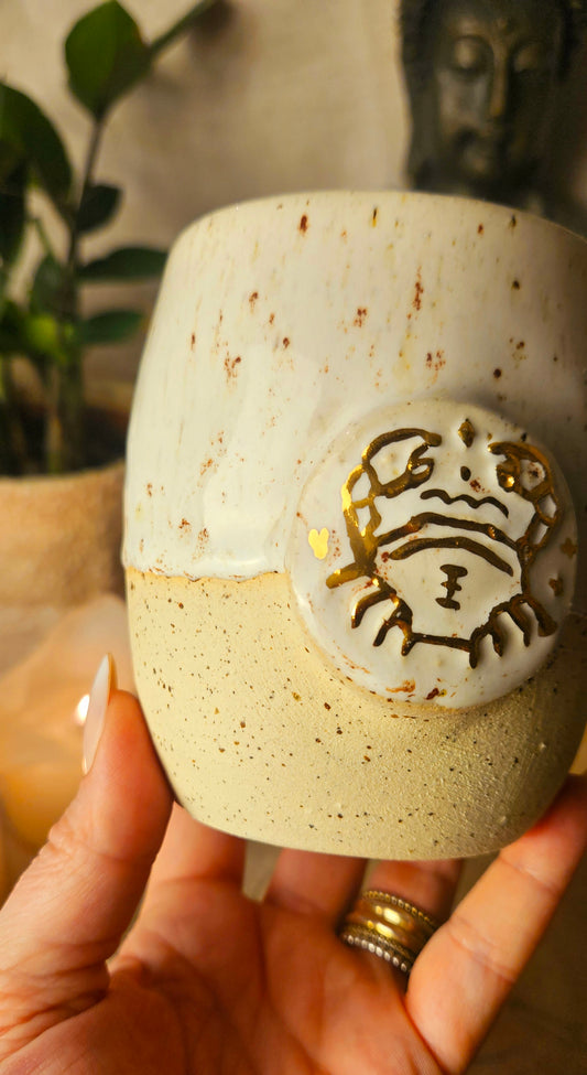 Sternzeichenbecher in Gold ,,KREBS"✨️