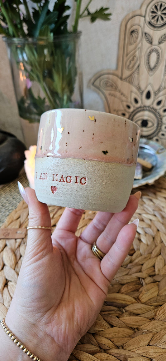 Zauberhafte ,,I am Magic" Becher mit Goldherzen 🫶 🌸