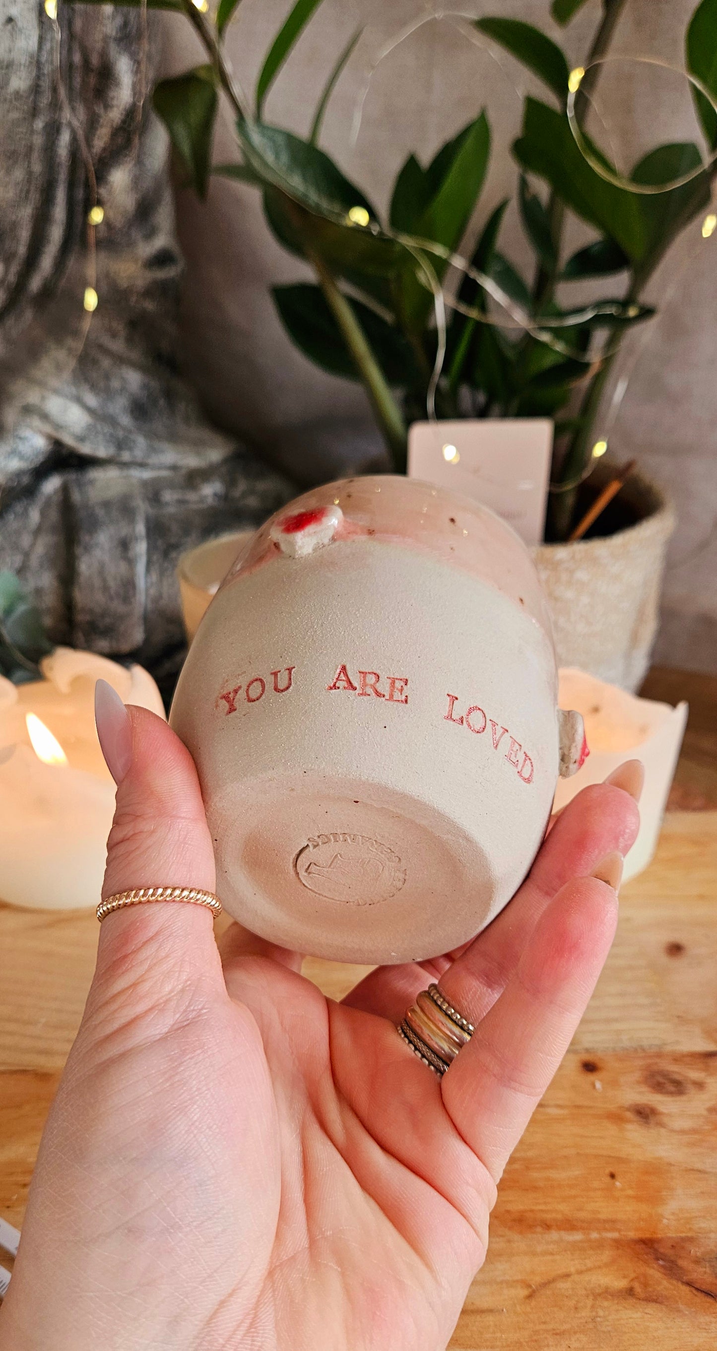 Wunderschöner ,,Herzbecher" in Rosa 💗✨️ B-Ware