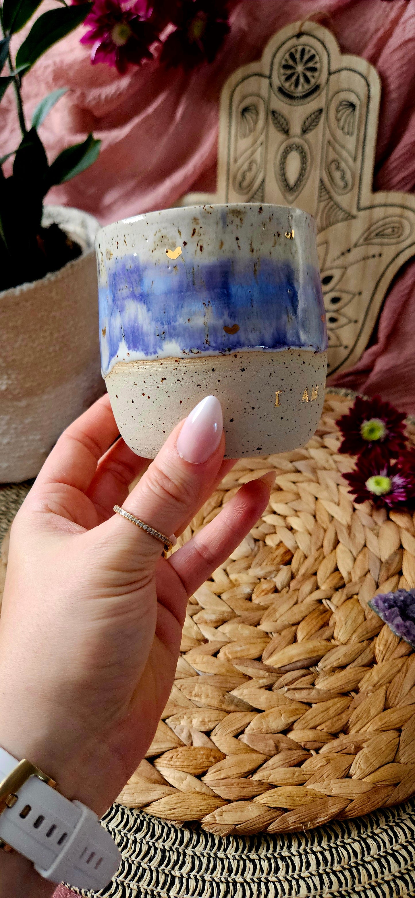 Kraftvoller ,,I am Special" Becher mit Goldherzen🌸✨️