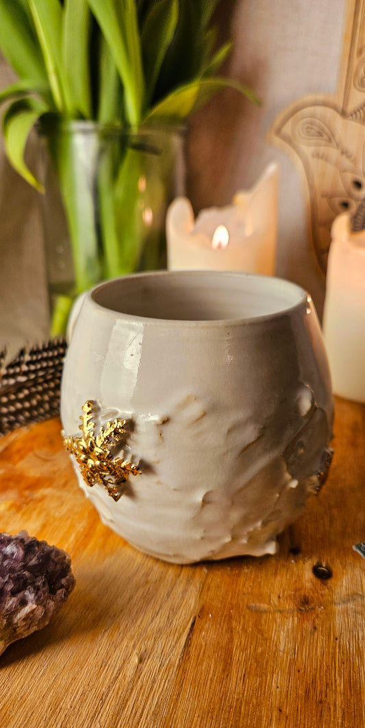 Wunderschöner ,,Schneeflocken" Becher mit Echtgold🌷✨️🫶