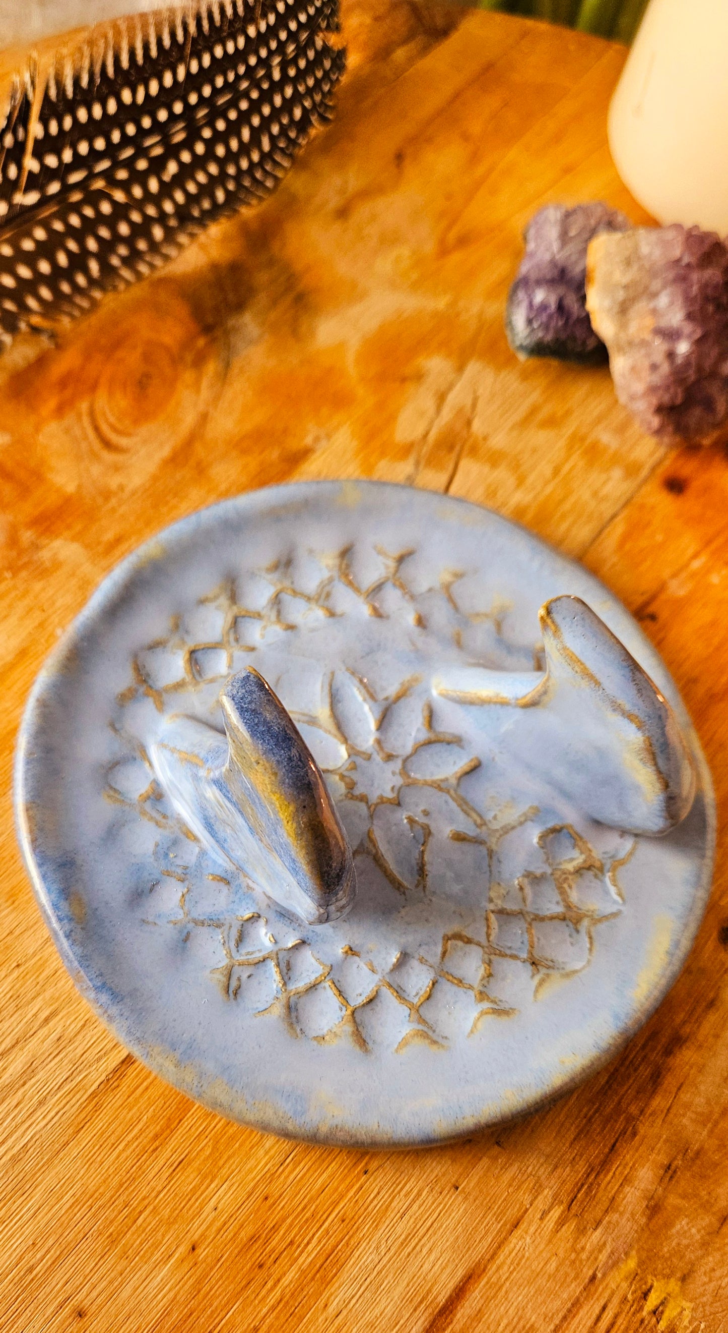 Wunderschöner Kartenhalter in Eisblau💙🌙 B-Ware