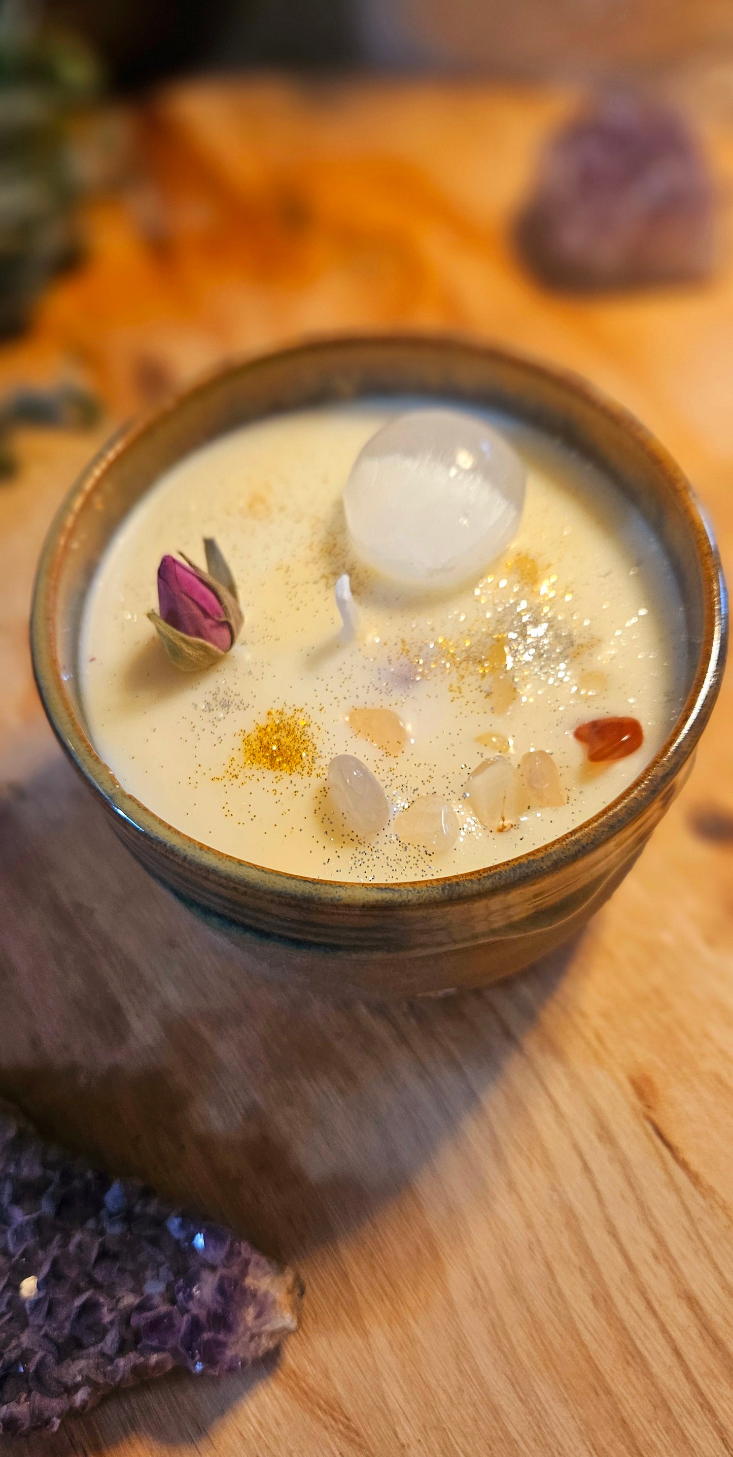 Kristallkerze ,,Be the light" Mango🔮✨️