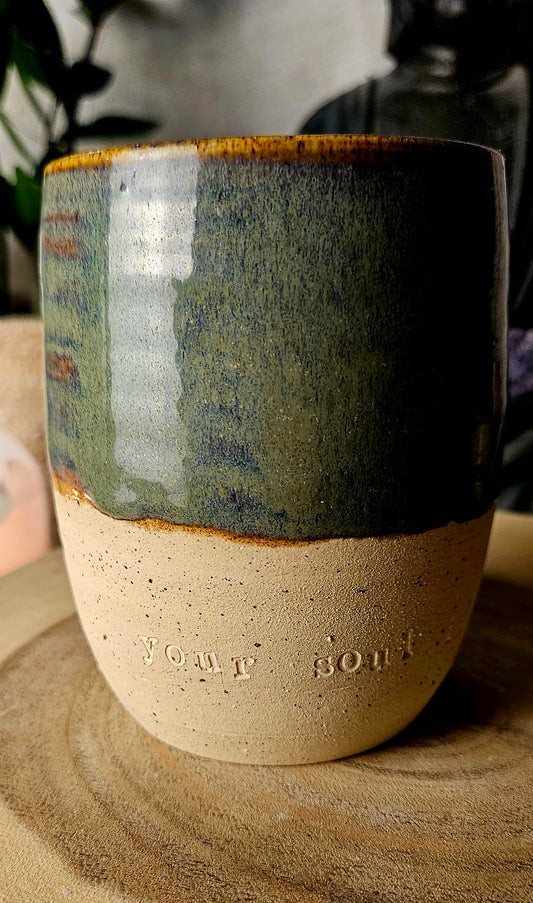 Traumhaft schöner ,,your soul is art" Becher💚