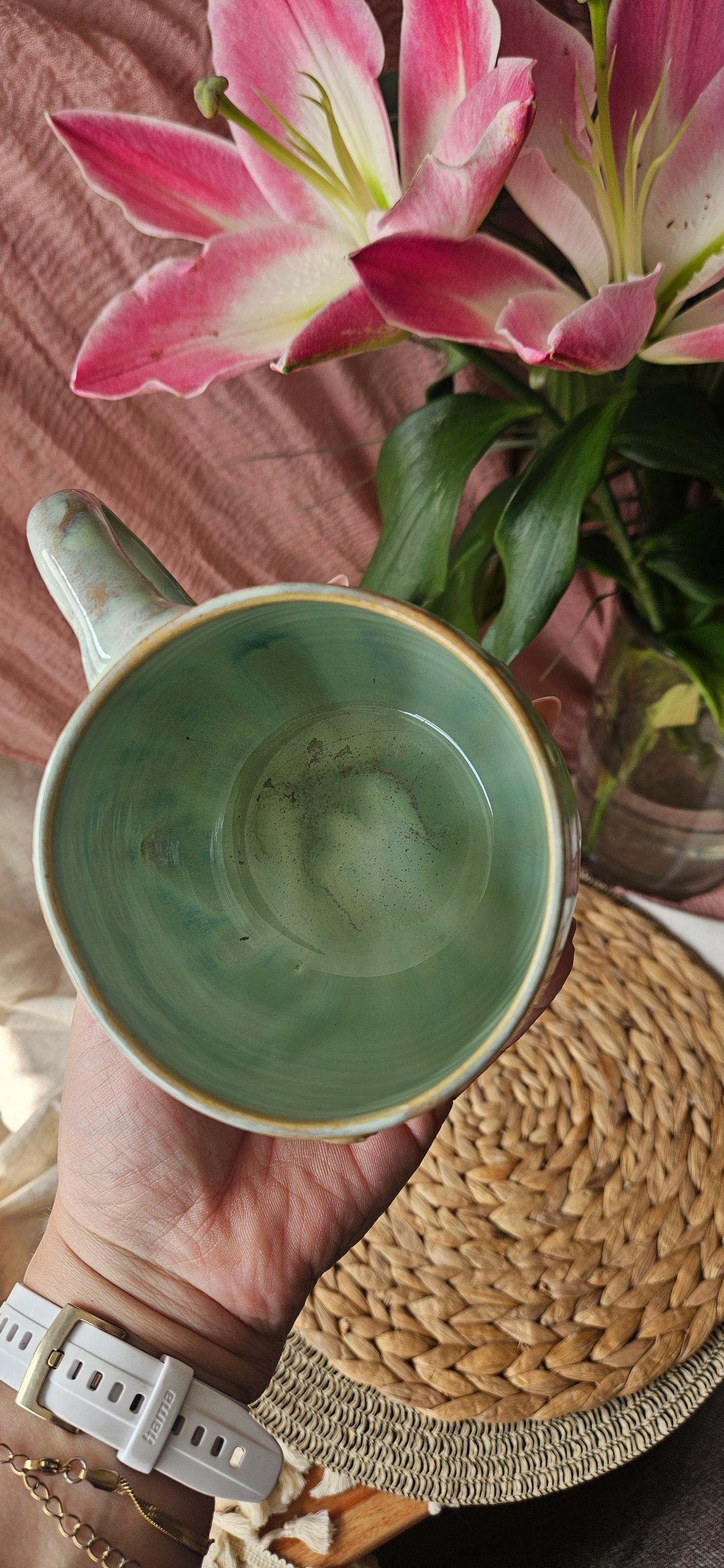 Wunderschöne Schmetterlingstasse in Türkis 🦋🫶