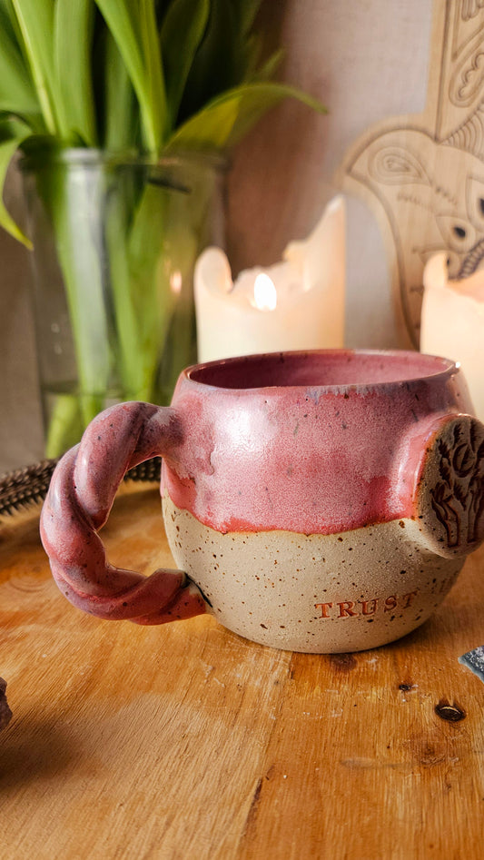 Zauberhafte ,,Trust in you" Tasse in Pink💕🫶 B- Ware