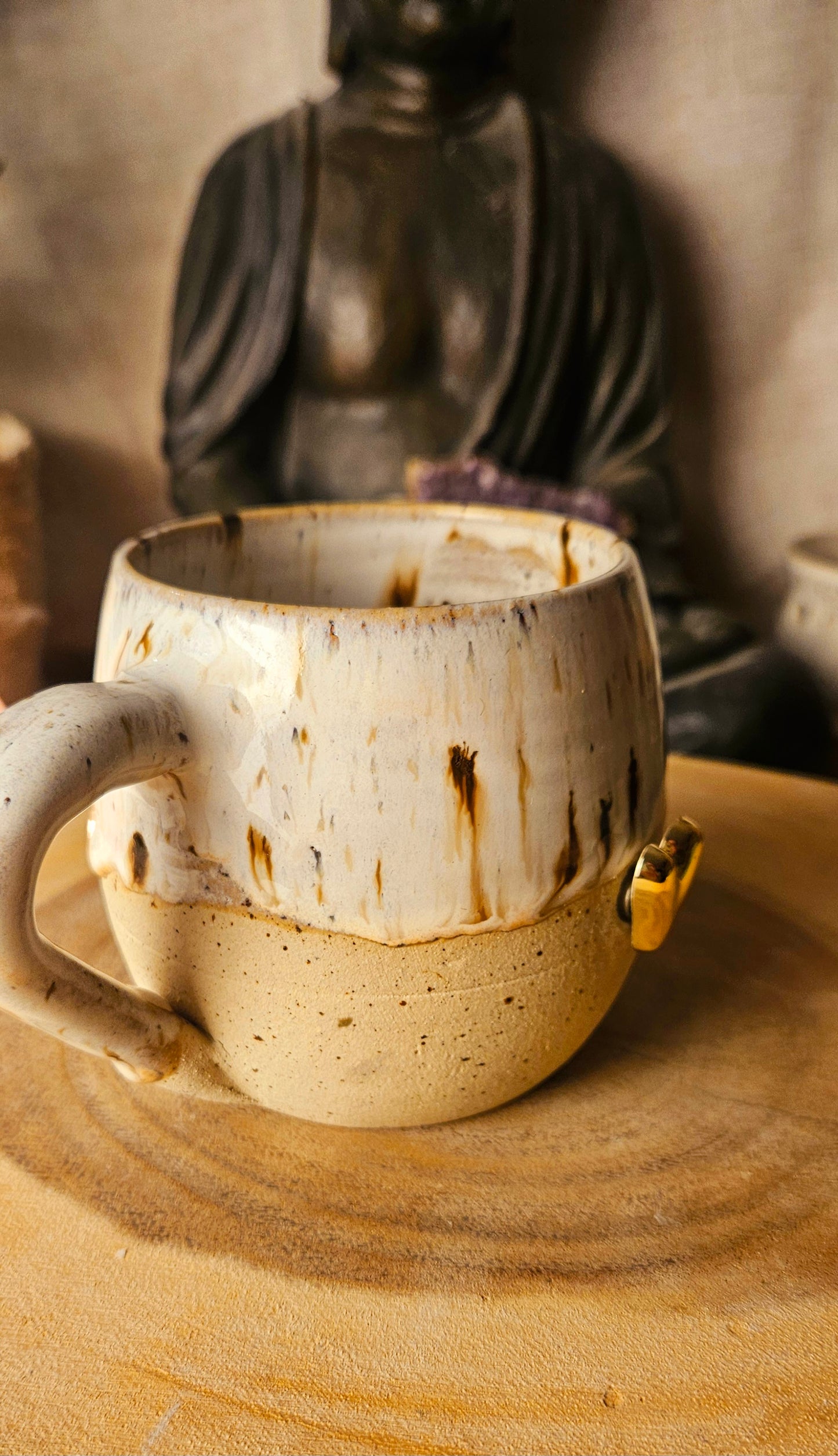 Wunderschöne Magnettasse mit zwei Herzen