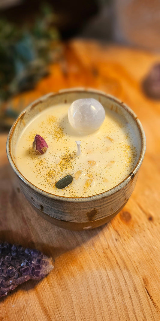 Kristallkerze ,,Be the Light" Mango🔮✨️