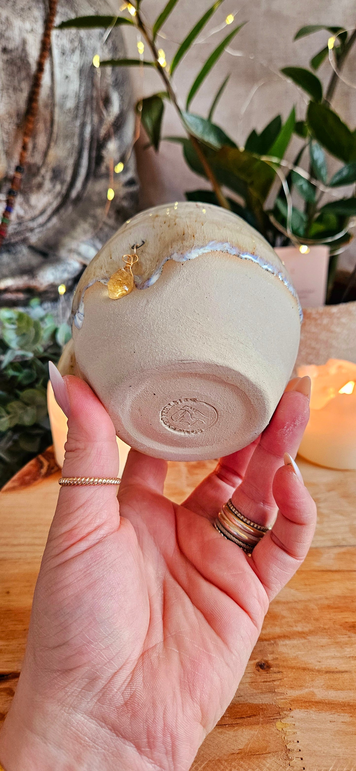 Wunderschöner Kristalltasse in Beige 🫶✨️