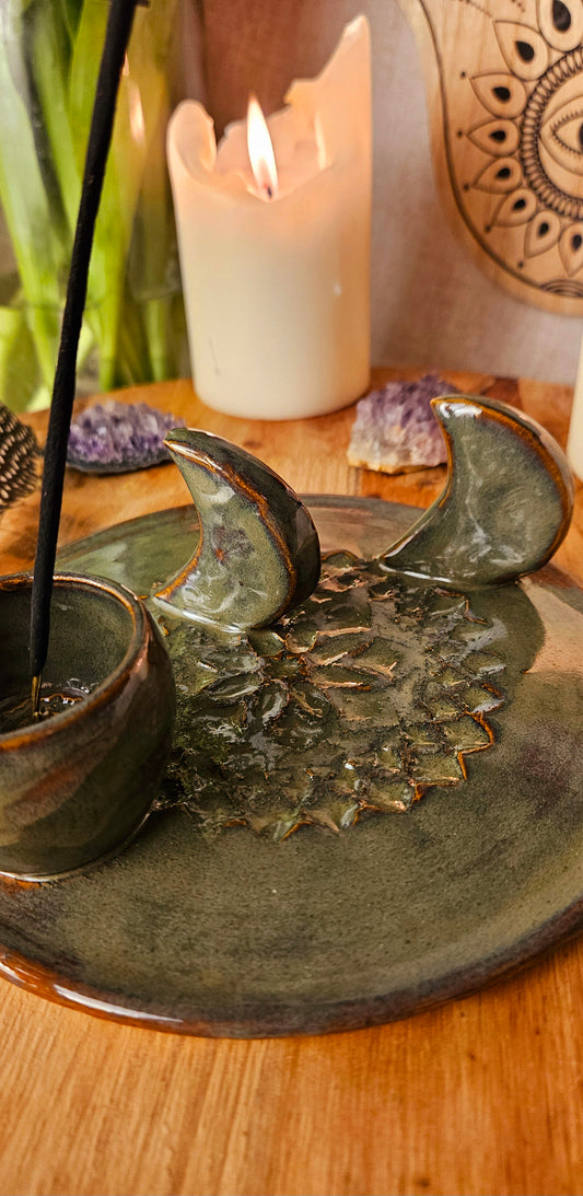 Traumhaft schöner Meditationsteller in Grün 🧘♀️🫶🌷