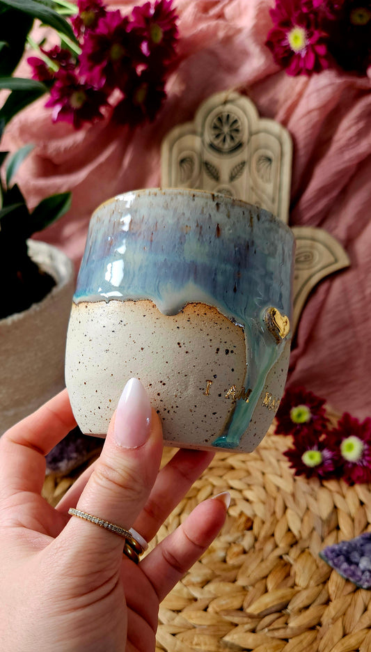 Traumhaft schöner ,,I am Magic Becher mit Goldherz🧘♀️✨️