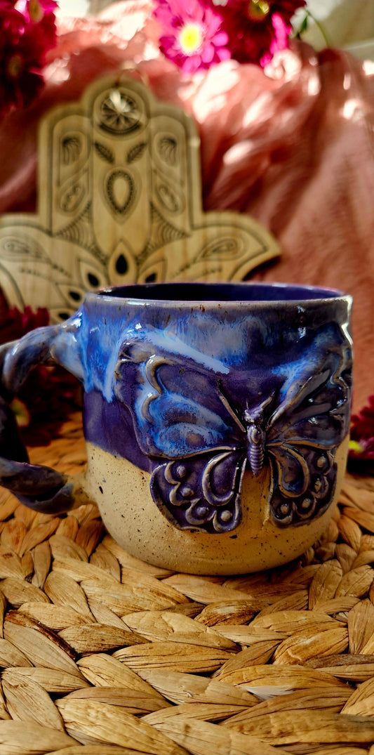 Zauberhafter Schmetterlingsbecher in Lila🦋 (B Ware)✨️