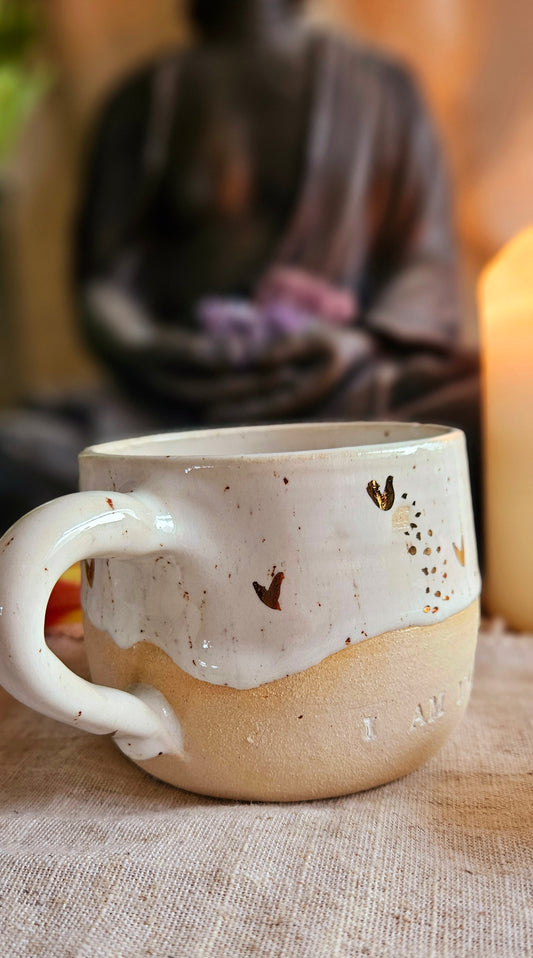 Elegante ,,I am Magic" Tasse mit Goldherzen 🌷🫶✨️