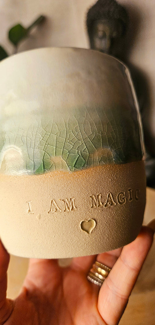 Zauberhafter ,,I am Magic " Becher in Grün💚