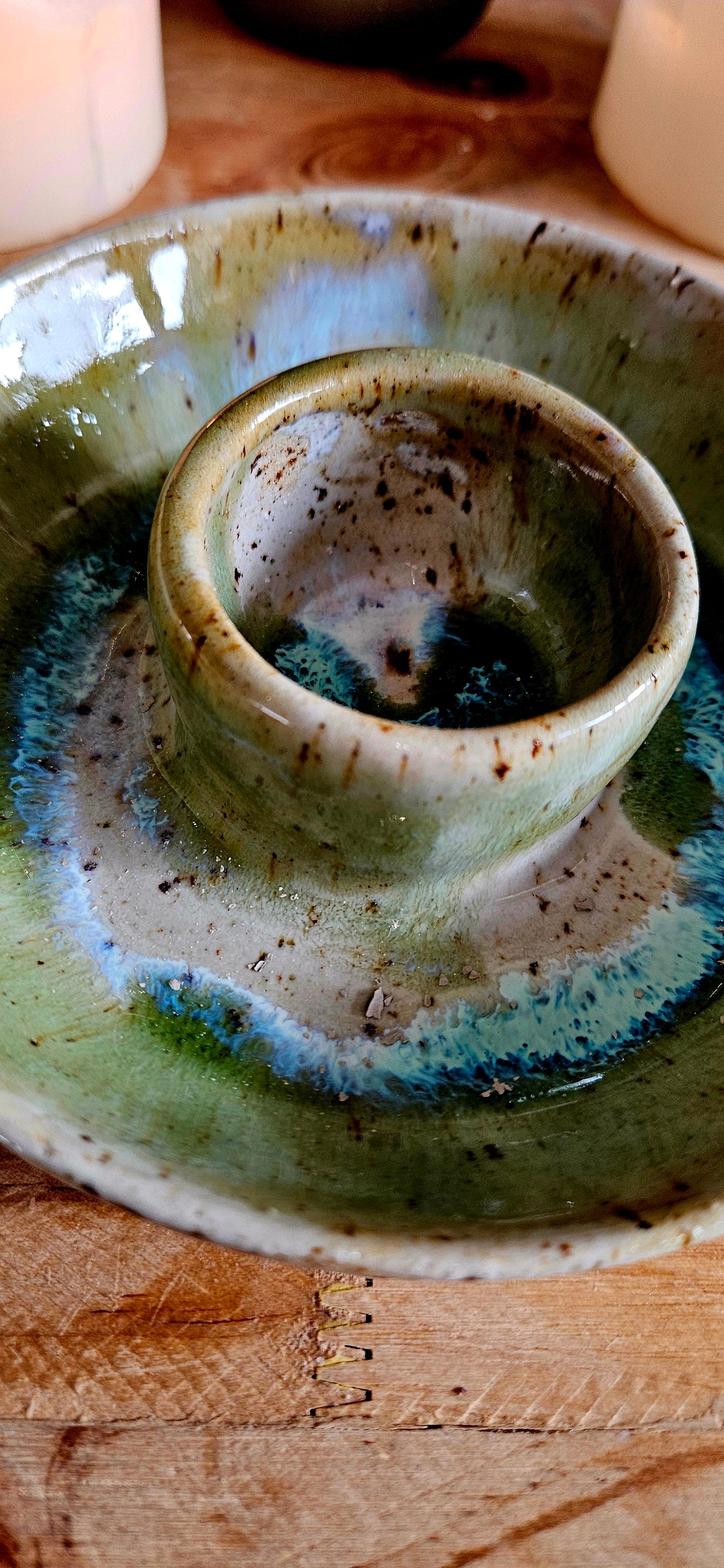 Räucherteller für Weihrauch und Palo Santo mit Kristallen🌙🧘‍♀️