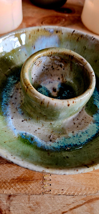 Räucherteller für Weihrauch und Palo Santo mit Kristallen🌙🧘‍♀️