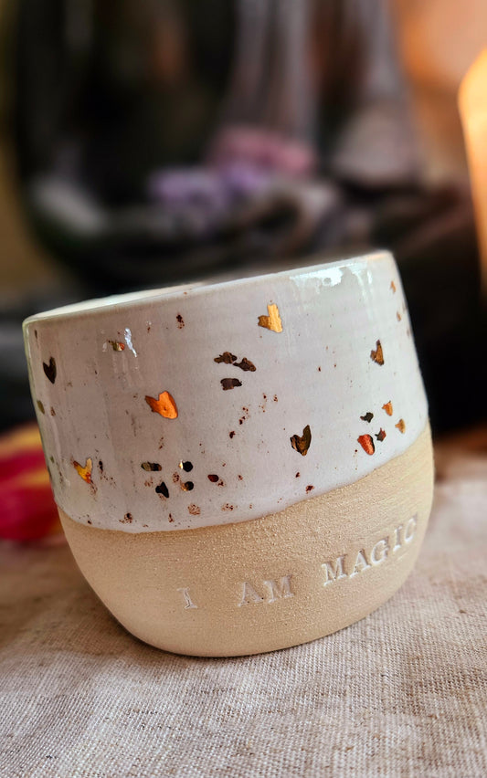 Eleganter ,,I am Magic" Becher mit Goldherzen🫶🌷✨️