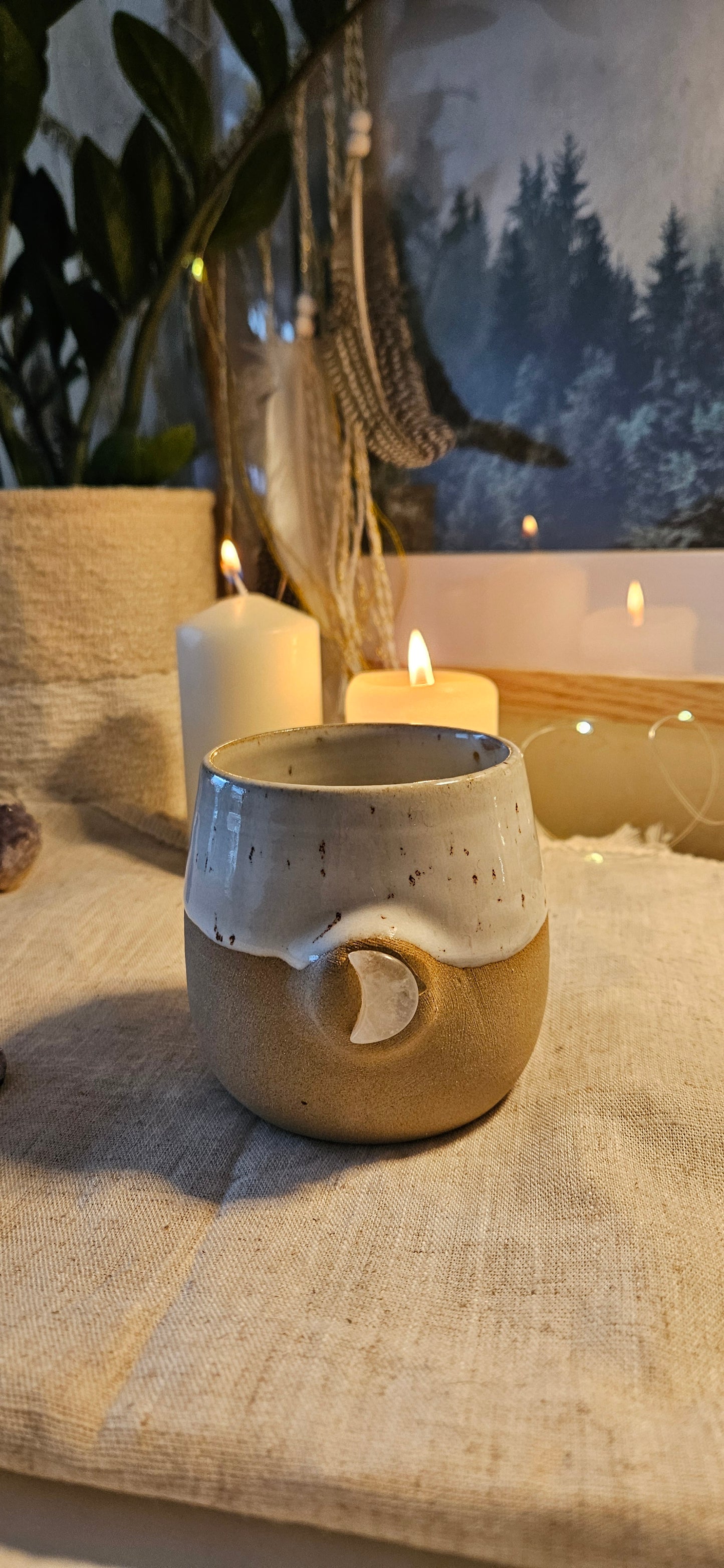 Wunderschöner Kristallbecher Mond 🌛🧚‍♀️