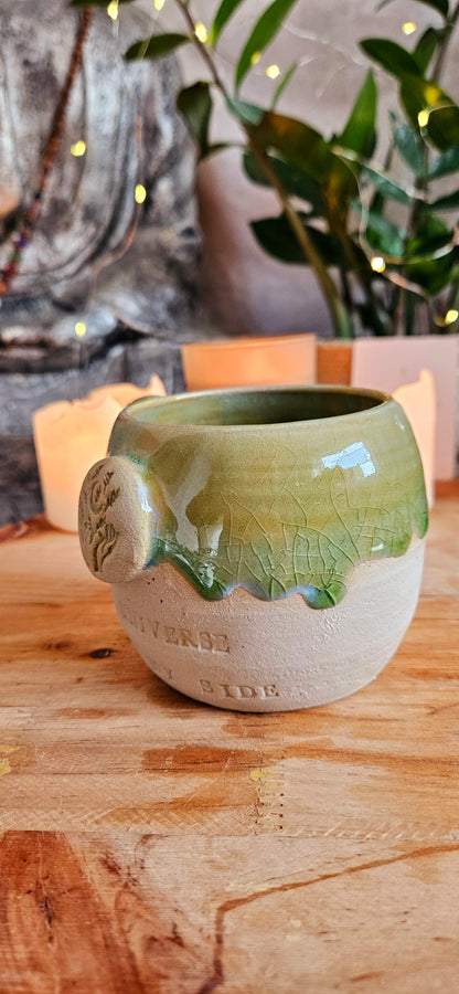 Einzigartige ,,The Universe is on my Side" Tasse 💚