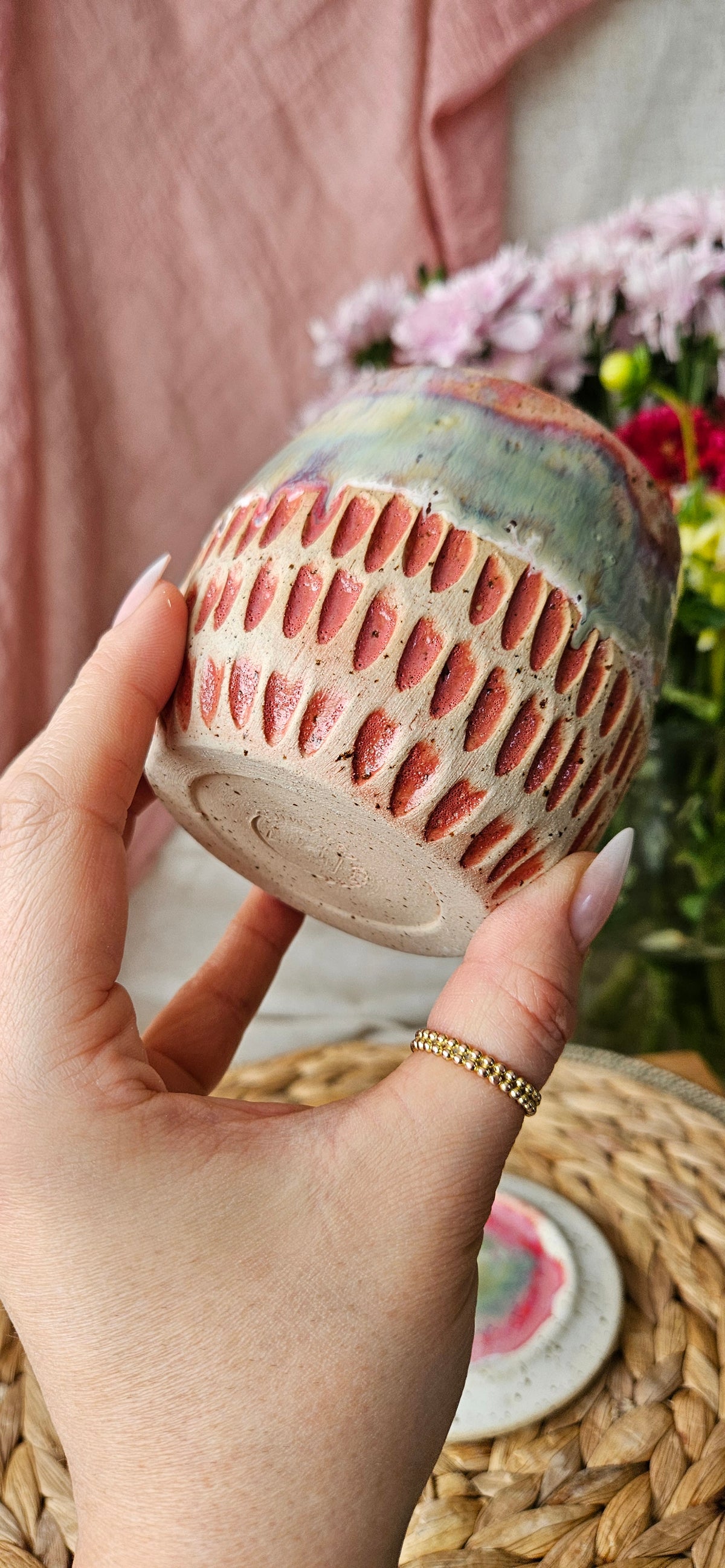 Traumhafte Tasse mit einzigartigen Farbverläufen ☺️🌷