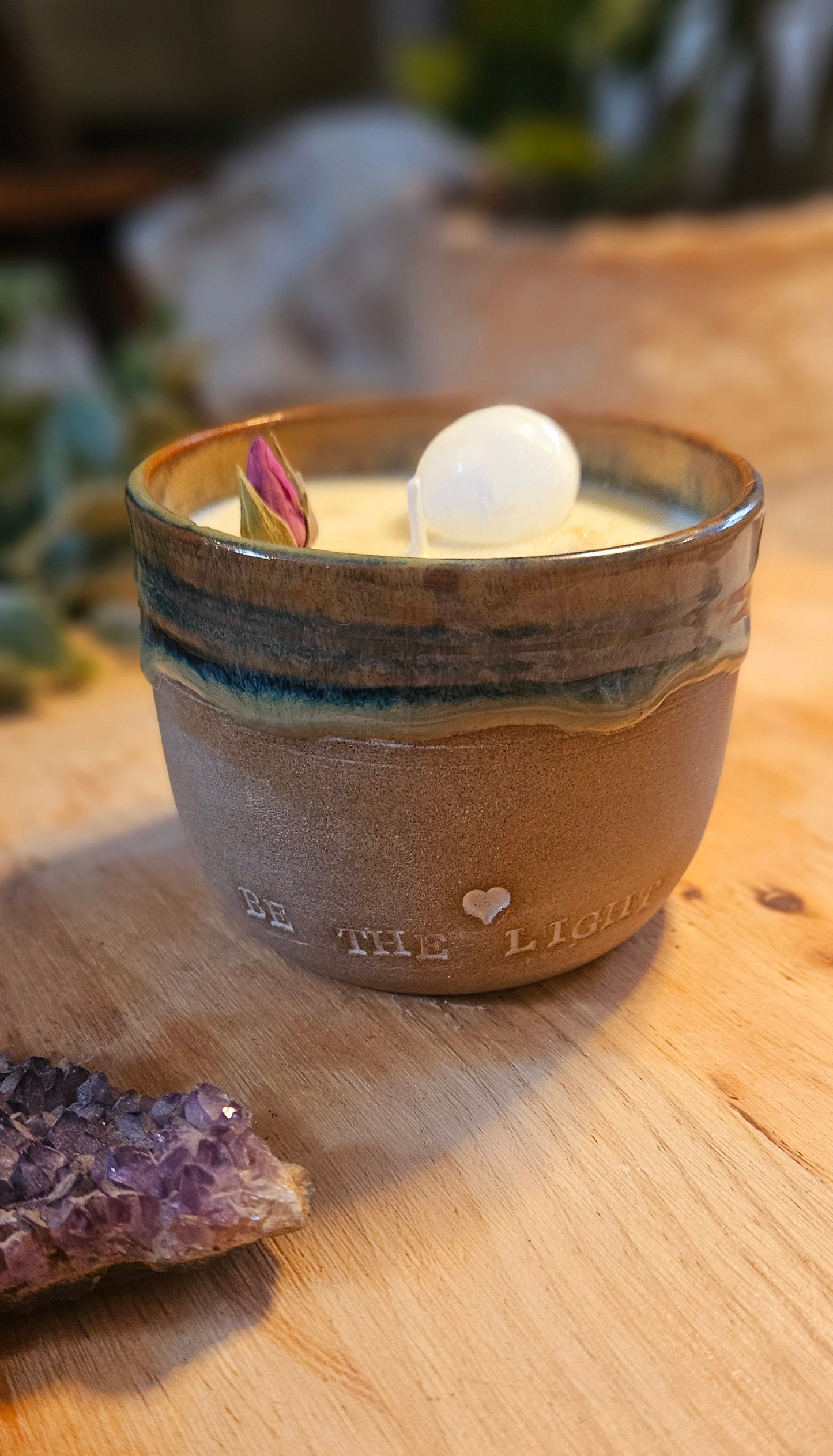 Kristallkerze ,,Be the light" Mango🔮✨️