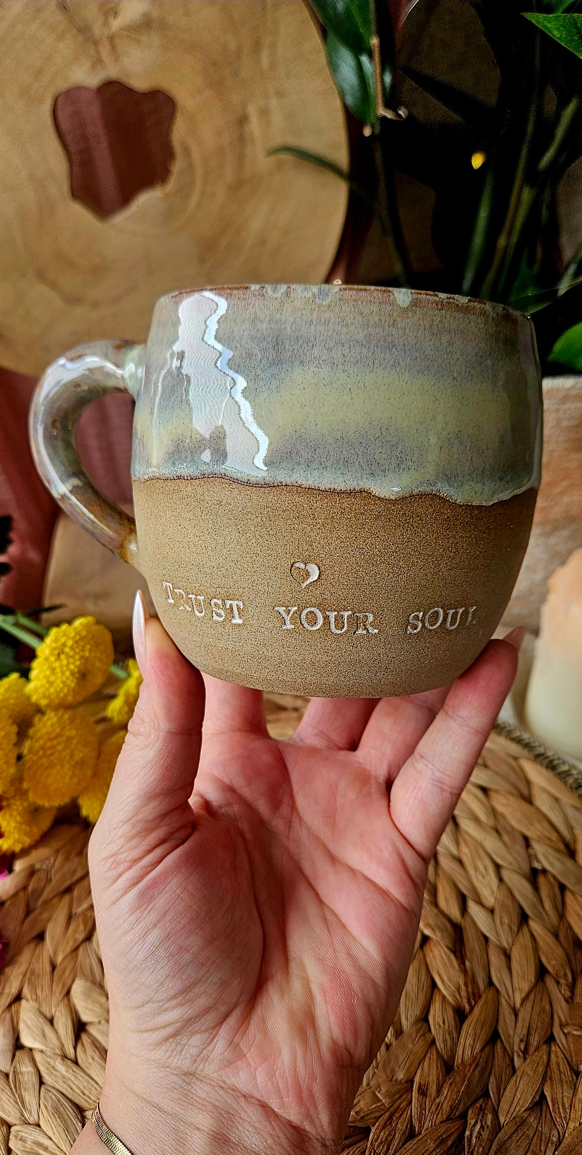Kraftvolle ,,Trust your Soul" Tasse🫶🌷🌺