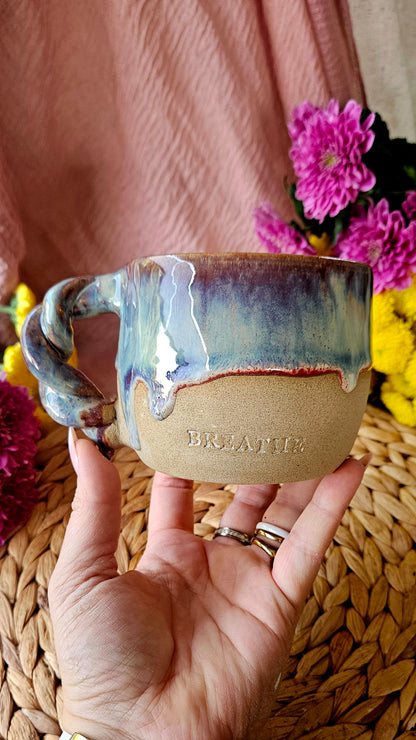 Atemberaubende ,,Breathe" Tasse mit einzigartigen Farbverläufen 🌷🫶