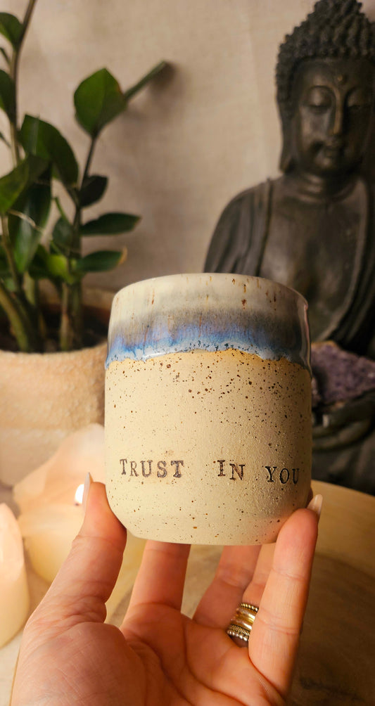 Ausdrucksstarker,,Trust in you" Becher🫶