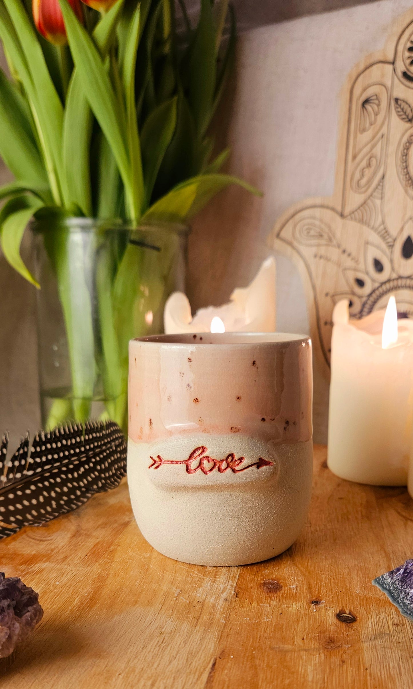 Wunderschöner ,,Love" Becher in Rosa💕🫶