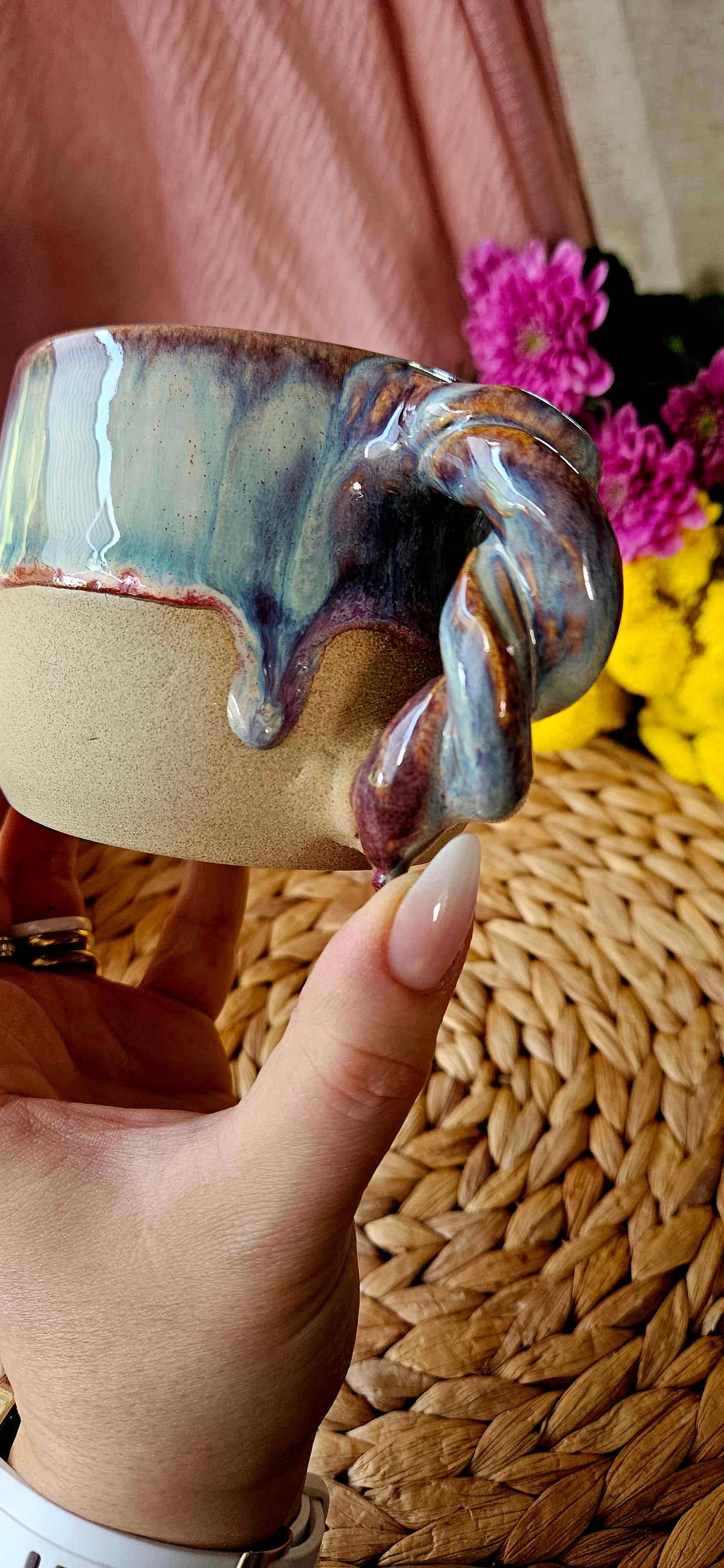 Atemberaubende ,,Breathe" Tasse mit einzigartigen Farbverläufen 🌷🫶