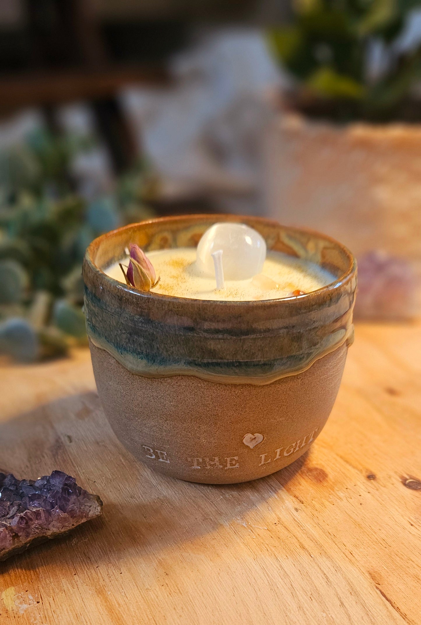 Kristallkerze ,,Be the Light" Mango🔮✨️