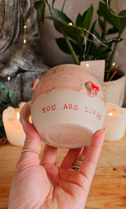 Wunderschöne Herztasse in Rosa😍🌷 B-Ware