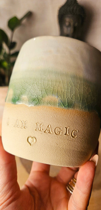 Zauberhafter ,,I am Magic " Becher in Grün💚