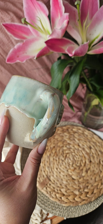 Wunderschöne Schmetterlingstasse in Türkis 🦋🫶