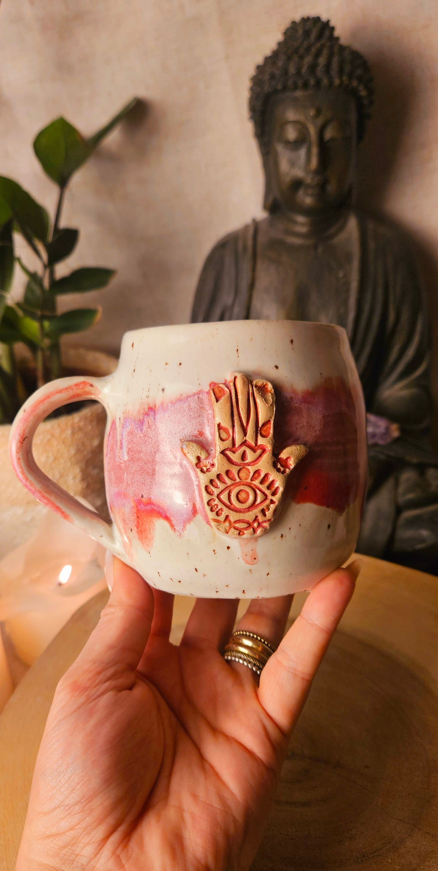 Traumhafte ,,Hamsa" Hand Tasse✨️ B-Ware