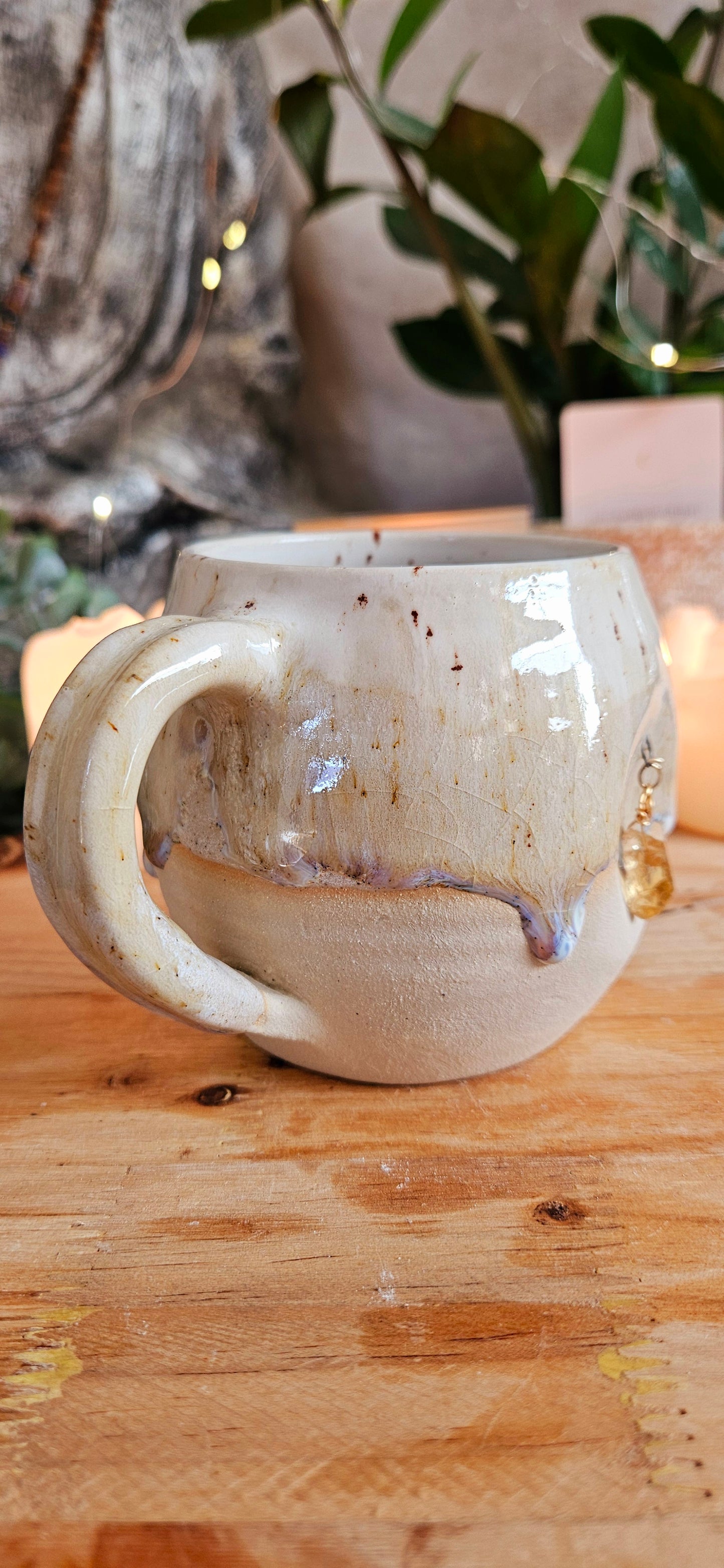 Wunderschöner Kristalltasse in Beige 🫶✨️