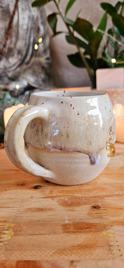 Wunderschöner Kristalltasse in Beige 🫶✨️