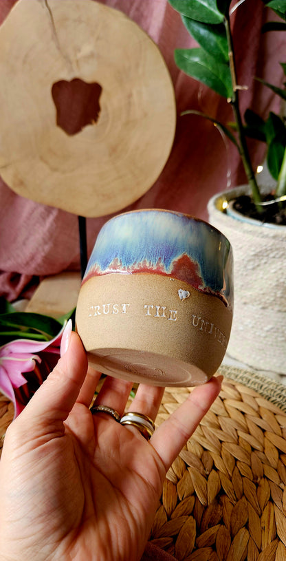 Traumhaft schöner ,,Trust the Universe" Becher🌷💫🌺