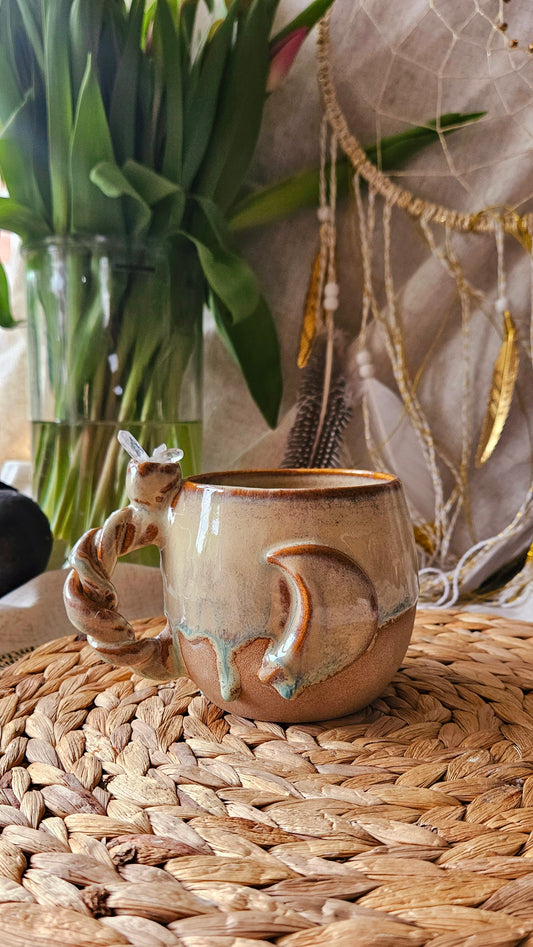 Magische Mondbecher mit Bergkristalle 🌙✨️🧘‍♀️
