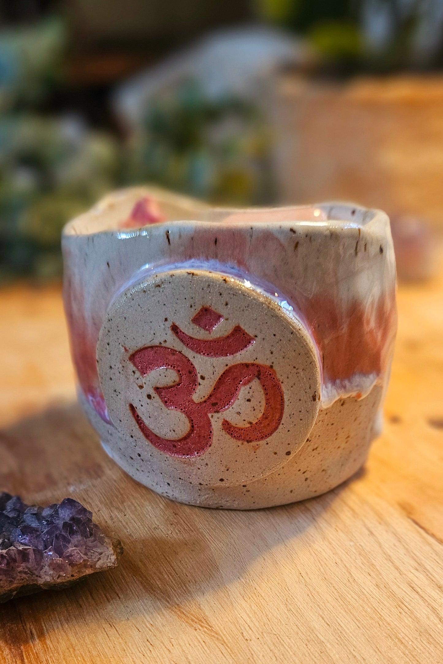 Kristallkerze ,,Om" Mango🔮✨️