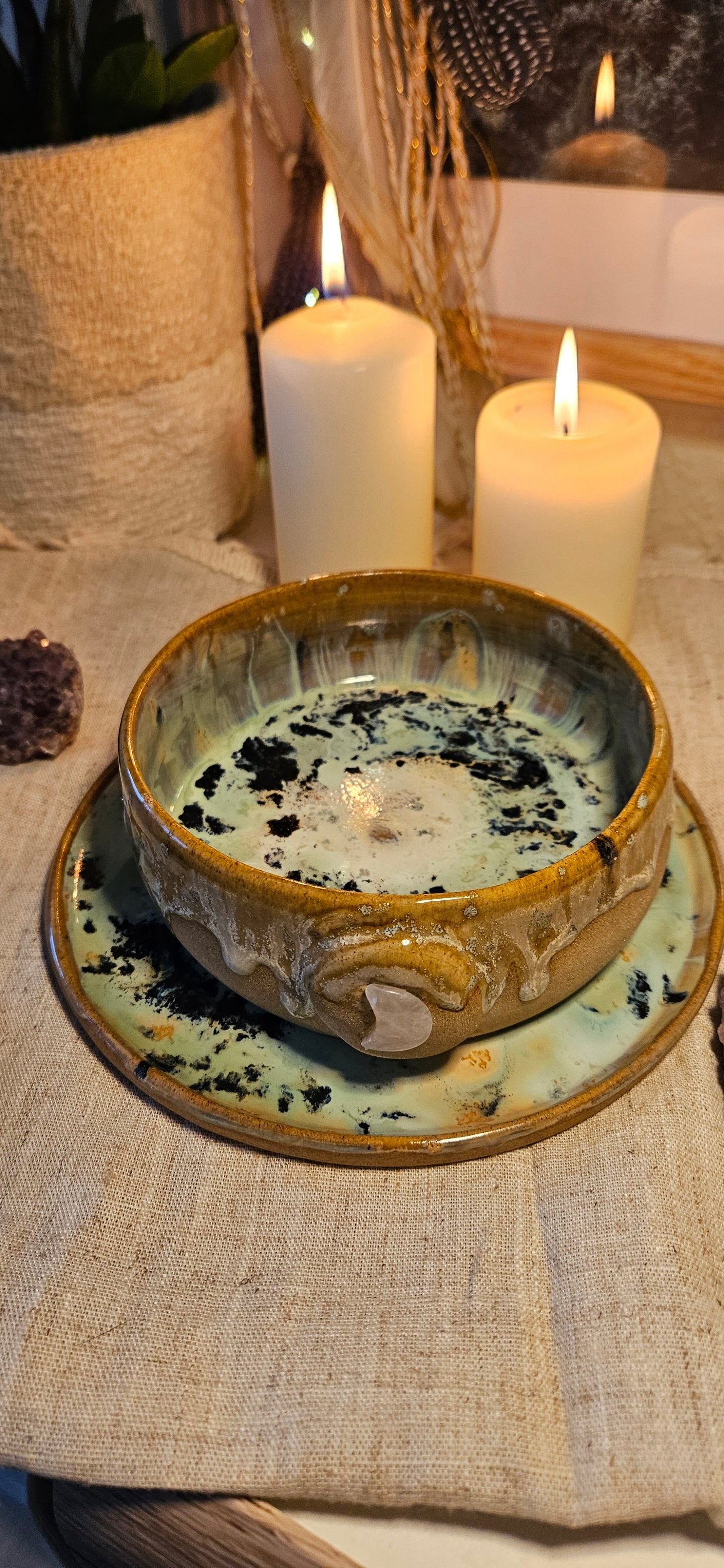 Wunderschönes Set Teller+Bowl🧚‍♀️✨️