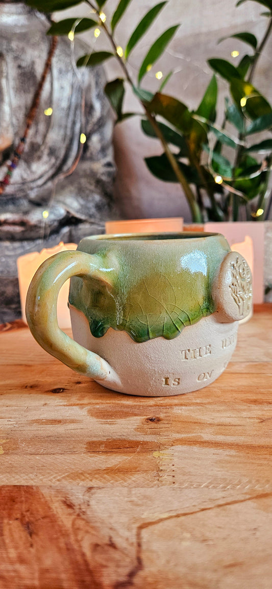 Einzigartige ,,The Universe is on my Side" Tasse 💚