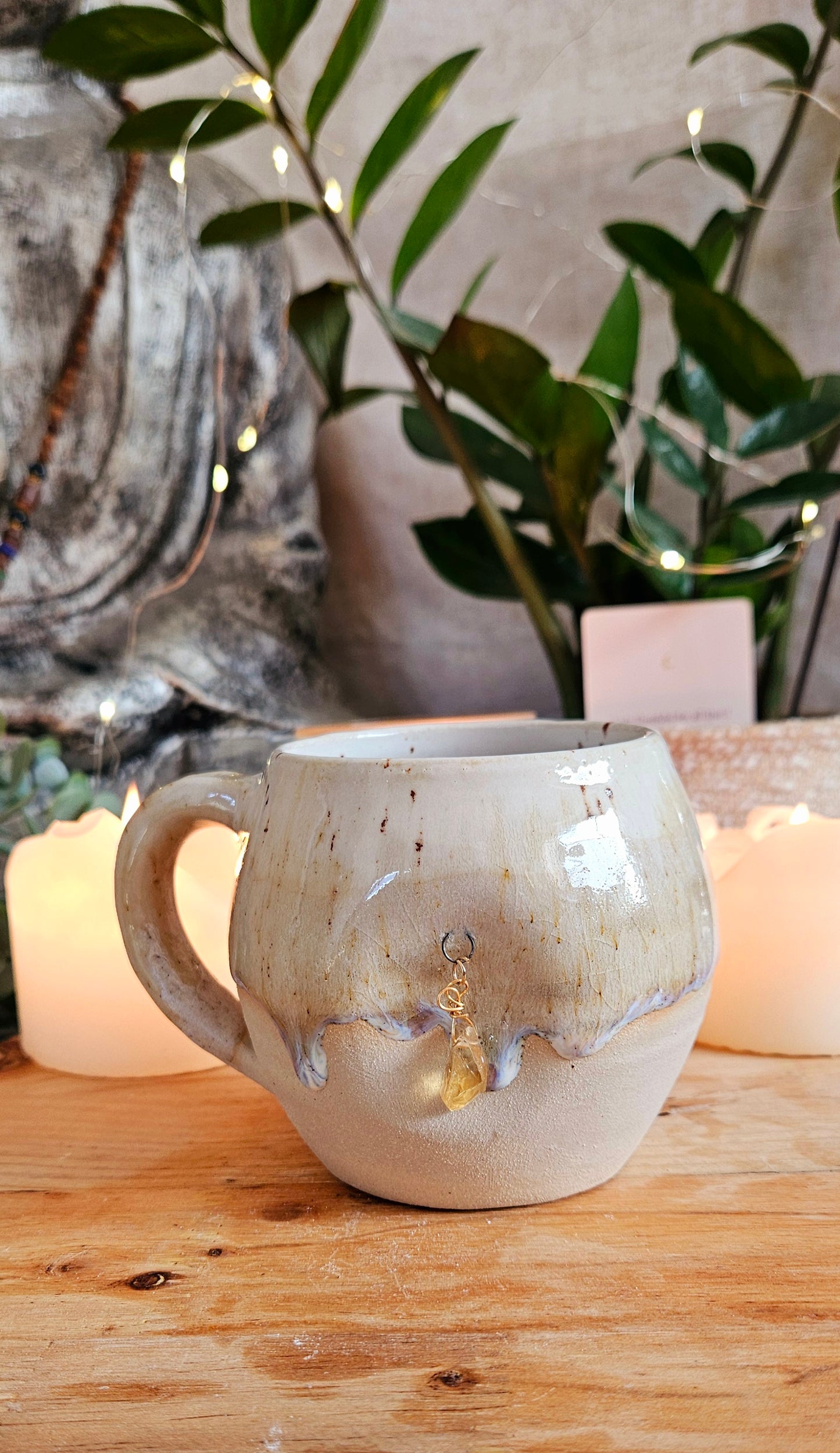 Wunderschöner Kristalltasse in Beige 🫶✨️