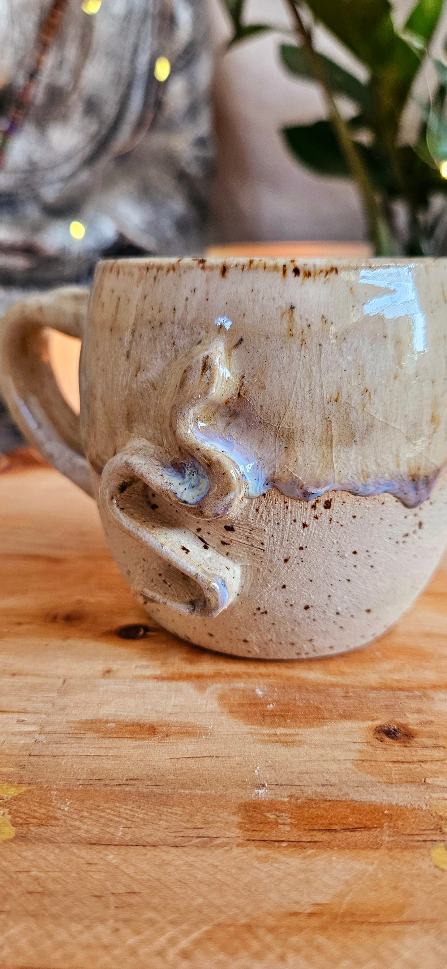 Magische ,,Schlangen" Tasse in beige🐍✨️