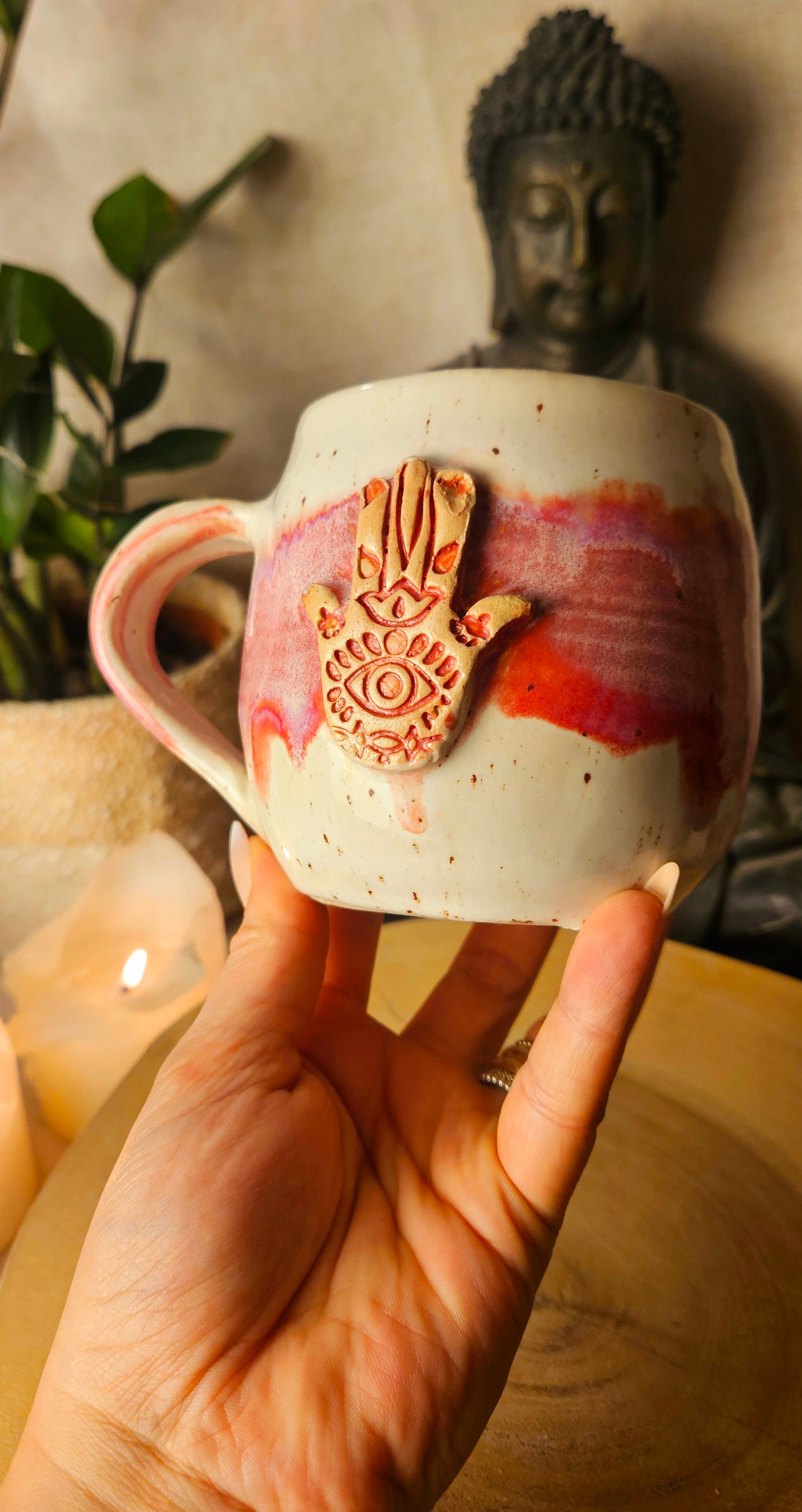 Traumhafte ,,Hamsa" Hand Tasse✨️ B-Ware