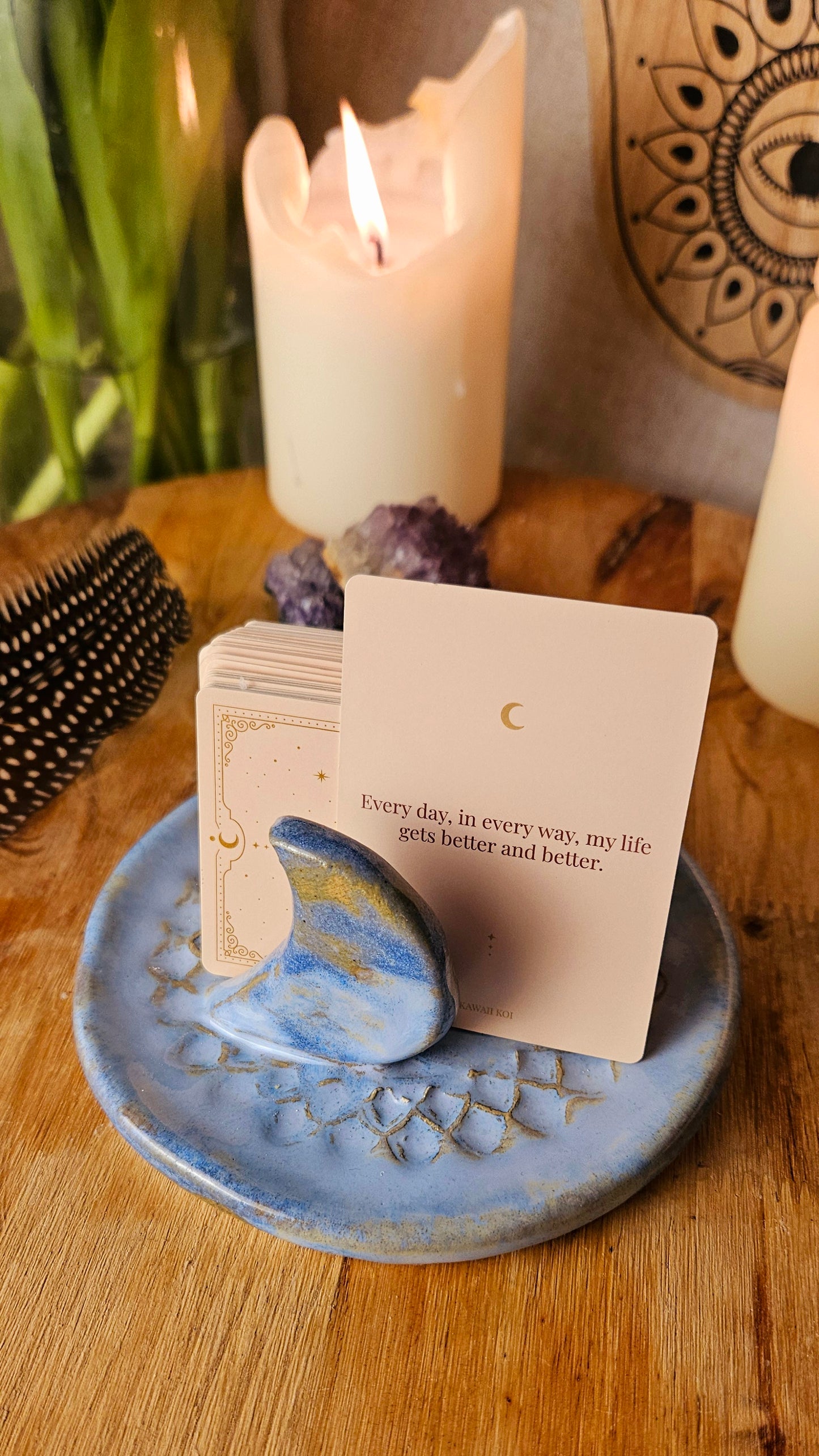 Wunderschöner Kartenhalter in Eisblau💙🌙 B-Ware